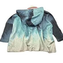 Load image into Gallery viewer, Girls PAPER WINGS, organic cotton oversize hooded tee/top, sequins, NEW, size 5,  