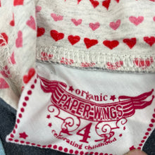 Load image into Gallery viewer, Girls PAPER WINGS, organic cotton oversize hooded tee/top, sequins, EUC, size 4,  