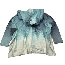 Load image into Gallery viewer, Girls PAPER WINGS, organic cotton oversize hooded tee/top, sequins, EUC, size 4,  