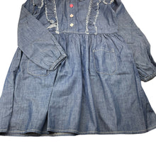 Load image into Gallery viewer, Girls PAPER WINGS, lightweight cotton/bamboo shirt dress, NEW, size 10, L: 69cm