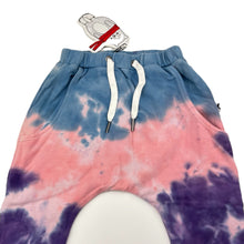 Load image into Gallery viewer, unisex Minti, rainbow tie dyed casual pants, elasticated, NEW, size 2,  