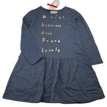 Load image into Gallery viewer, Girls Minti, cotton long sleeve casual dress, NEW, size 6, L: 61cm