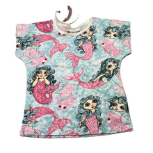 Load image into Gallery viewer, Girls PAPER WINGS, organic cotton tee / top, mermaids, NEW, size 3,  