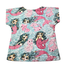 Load image into Gallery viewer, Girls PAPER WINGS, organic cotton tee / top, mermaids, NEW, size 3,  