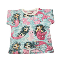 Load image into Gallery viewer, Girls PAPER WINGS, organic cotton tee / top, mermaids, EUC, size 2,  