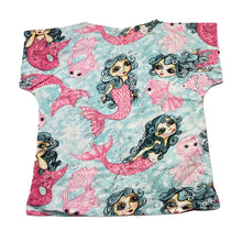 Load image into Gallery viewer, Girls PAPER WINGS, organic cotton tee / top, mermaids, EUC, size 2,  