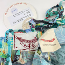 Load image into Gallery viewer, Girls PAPER WINGS, colourful shirred viscose hi-lo dress, NEW, size 4, L: 50cm at front