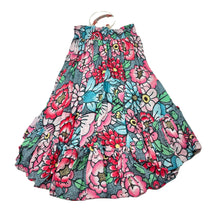 Load image into Gallery viewer, Girls PAPER WINGS, colourful floral lightweight hi-lo skirt, elasticated, NEW, size 3,  