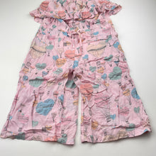 Load image into Gallery viewer, Girls PAPER WINGS, lightweight cropped summer playsuit, hot air balloons, NEW, size 6,  