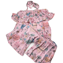 Load image into Gallery viewer, Girls PAPER WINGS, lightweight cropped summer playsuit, hot air balloons, NEW, size 7,  