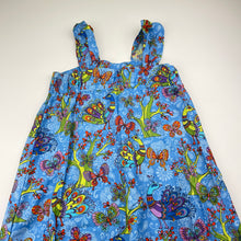 Load image into Gallery viewer, Girls ZACALU ZOO, colourful cotton maxi dress, peacocks, NEW, size 10-12, L: 95cm