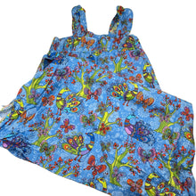 Load image into Gallery viewer, Girls ZACALU ZOO, colourful cotton maxi dress, peacocks, NEW, size 10-12, L: 95cm