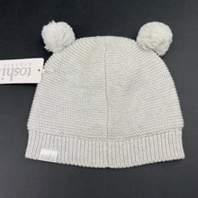 Load image into Gallery viewer, unisex Toshi, light grey organic cotton knit hat/beanie, Sz: S, circum: 52cm, NEW, size 1-2,  