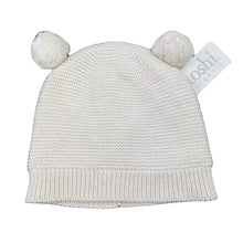 Load image into Gallery viewer, unisex Toshi, cream organic cotton knit hat/beanie, Sz: S, circum: 52cm, NEW, size 1-2,  
