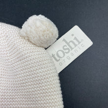 Load image into Gallery viewer, unisex Toshi, cream organic cotton knit hat/beanie, Sz: S, circum: 52cm, NEW, size 1-2,  