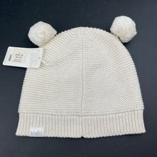 Load image into Gallery viewer, unisex Toshi, cream organic cotton knit hat/beanie, Sz: S, circum: 52cm, NEW, size 1-2,  