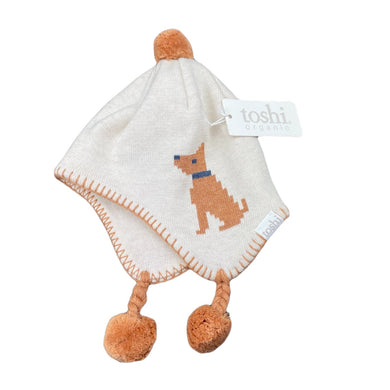 unisex Toshi, organic cotton knit hat/beanie, dog, Sz: XS, circum: 43cm, NEW, size 000-00,  