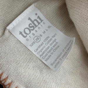 unisex Toshi, organic cotton knit hat/beanie, dog, Sz: XS, circum: 43cm, NEW, size 000-00,  