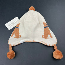Load image into Gallery viewer, unisex Toshi, organic cotton knit hat/beanie, dog, Sz: XS, circum: 43cm, NEW, size 000-00,  