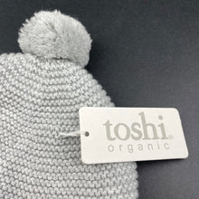 Load image into Gallery viewer, unisex Toshi, grey organic cotton knit hat/beanie, Sz: S, circum: 52cm, NEW, size 1-2,  