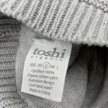 Load image into Gallery viewer, unisex Toshi, grey organic cotton knit hat/beanie, Sz: S, circum: 52cm, NEW, size 1-2,  