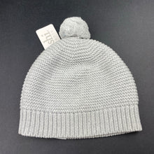 Load image into Gallery viewer, unisex Toshi, grey organic cotton knit hat/beanie, Sz: S, circum: 52cm, NEW, size 1-2,  