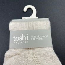 Load image into Gallery viewer, unisex Toshi, organic cotton blend knee high socks, NEW, size 0,  