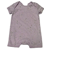 Load image into Gallery viewer, Girls Toshi, floral organic cotton romper, *sun fade left seam*, NEW, size 0000,  