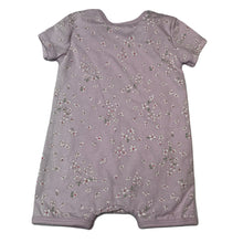 Load image into Gallery viewer, Girls Toshi, floral organic cotton romper, *sun fade left seam*, NEW, size 0000,  
