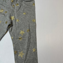 Load image into Gallery viewer, Girls LITTLE WINGS, organic cotton blend leggings, glitter stars, NEW, size 1-2,  