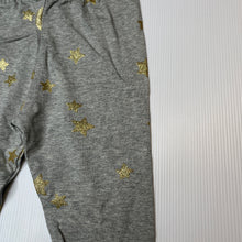 Load image into Gallery viewer, Girls LITTLE WINGS, organic cotton blend leggings, glitter stars, NEW, size 2,  