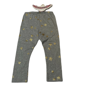 Girls LITTLE WINGS, organic cotton blend leggings, glitter stars, NEW, size 2,  