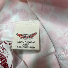 Load image into Gallery viewer, Girls LITTLE WINGS, organic cotton blend footed leggings, hearts, NEW, size 1-2,  