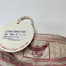 Load image into Gallery viewer, Girls LITTLE WINGS, organic cotton blend footed leggings/bottoms, NEW, size 1-2,  