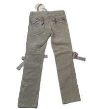 Load image into Gallery viewer, Girls PAPER WINGS, grey velvet stretch cotton pants, adjustable, Inside leg: 51.5cm, NEW, size 6,  