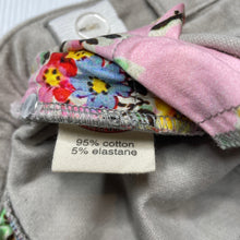 Load image into Gallery viewer, Girls PAPER WINGS, grey velvet stretch cotton pants, adjustable, Inside leg: 44cm, NEW, size 4,  