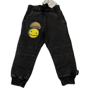 Boys BAND OF BOYS, stretch knit denim pants, elasticated, Inside leg: 33.5cm, NEW, size 3,  