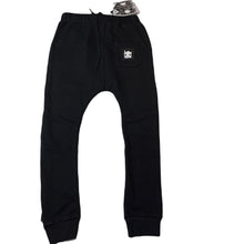 Load image into Gallery viewer, Boys BAND OF BOYS, black cotton casual pants, elasticated, NEW, size 7,  