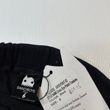 Load image into Gallery viewer, Boys BAND OF BOYS, black cotton casual pants, elasticated, NEW, size 6,  