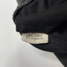Load image into Gallery viewer, unisex PAPER WINGS, black stretch corduroy pants, elasticated, Inside leg: 42cm, NEW, size 5,  