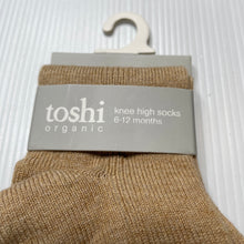 Load image into Gallery viewer, unisex Toshi, organic cotton blend knee high socks, NEW, size 0,  