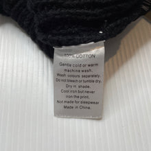 Load image into Gallery viewer, unisex Minti, black cotton knitted hat/beanie, Sz: S-M, NEW, size 1-4,  