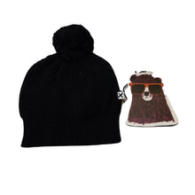 Load image into Gallery viewer, Girls Minti, black cotton knitted hat/beanie, Sz: M-L, NEW, size 7-10,  