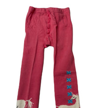 Load image into Gallery viewer, Girls LITTLE WINGS, pink stretchy tights/stockings, unicorns, NEW, size 0,  