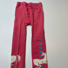 Load image into Gallery viewer, Girls LITTLE WINGS, pink stretchy tights/stockings, unicorns, NEW, size 0000-000,  