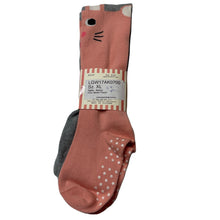 Load image into Gallery viewer, Girls PAPER WINGS, pink &amp; white spot knee high socks, NEW, size 12-14,  