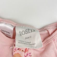 Load image into Gallery viewer, Girls Toshi, floral cotton zip coverall / romper, NEW, size 0,  