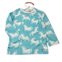 Load image into Gallery viewer, Girls LITTLE WINGS, organic cotton long sleeve tee/top, unicorns, NEW, size 1-2,  