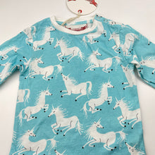 Load image into Gallery viewer, Girls LITTLE WINGS, organic cotton long sleeve tee/top, unicorns, NEW, size 1-2,  