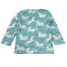 Load image into Gallery viewer, Girls LITTLE WINGS, organic cotton long sleeve tee/top, unicorns, NEW, size 1-2,  
